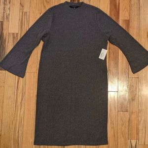 NWT Eloquii Grey Mock Neck Sweater Dress Sz 22/24
